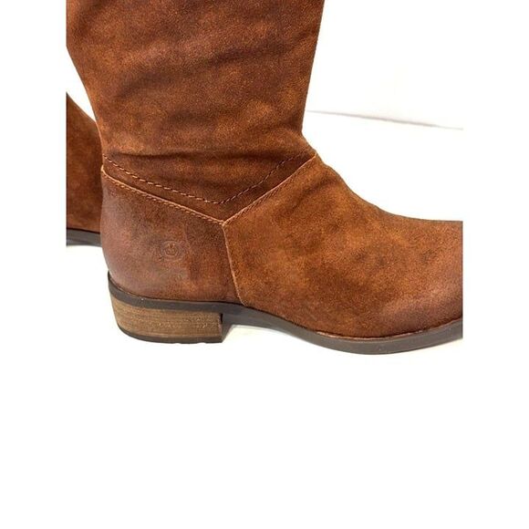 Born Hayden NWB Sz 8.5W Rust Tobacco Distressed Leather Knee High Boots - Picture 11 of 13